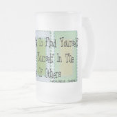 Sozialarbeiter (Mahandas Gandhi Zitat) Mattglas Bierglas (VorderseiteRechts)