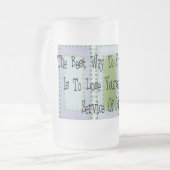 Sozialarbeiter (Mahandas Gandhi Zitat) Mattglas Bierglas (Vorderseite Links)