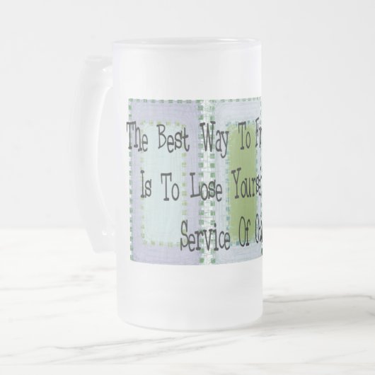 Sozialarbeiter (Mahandas Gandhi Zitat) Mattglas Bierglas (Vorderseite Links)