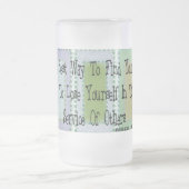 Sozialarbeiter (Mahandas Gandhi Zitat) Mattglas Bierglas (Mittel)