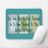 Sozialarbeiter (Mahandas Gandhi Zitat) Mousepad (Mit Mouse)