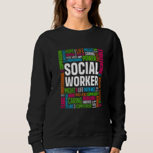 Sozialarbeiter Männer Frauen Lustige Sozialarbeit Sweatshirt