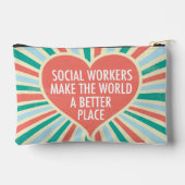 Sozialarbeiter mit Inspiration Zubehörtasche (Rückseite)