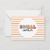 Sozialarbeiter Mitteilungskarte (Vorderseite)