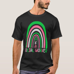 Sozialarbeiter Niedlich Rainbow Aka Sozialarbeiter T-Shirt
