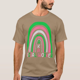 Sozialarbeiter niedlicher Regenbogen als Sozialarb T-Shirt