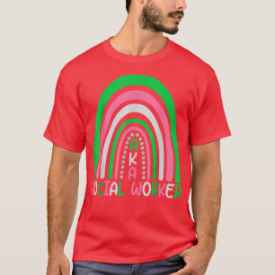 Sozialarbeiter niedlicher Regenbogen als Sozialarb T-Shirt