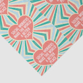 Sozialarbeiter Niedliches Herzmuster Sozialarbeit Seidenpapier (Detail)