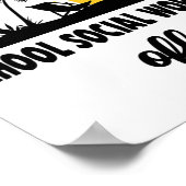 Sozialarbeiter ohne Arbeit Regenbogen Ende des Sch Poster (Ecke)