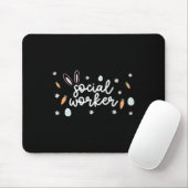 Sozialarbeiter Osterschule Sozialarbeit Bunny Eggs Mousepad (Mit Mouse)