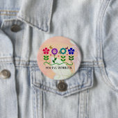 Sozialarbeiter, Pastel Springtime Design, Button (Beispiel)