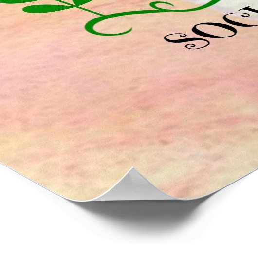Sozialarbeiter, Pastel Springtime Design, Poster (Ecke)