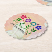 Sozialarbeiter, Pastel Springtime Design, Untersetzer (angewinkelt)