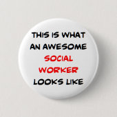 Sozialarbeiter, phantastisch button (Vorderseite)