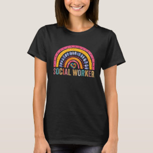 Sozialarbeiter Rainbow 2023 School Social Worker T-Shirt