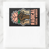 Sozialarbeiter Rechteckiger Aufkleber (Tasche)