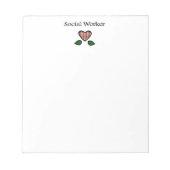 Sozialarbeiter Red GH Notizblock (Vorderseite)