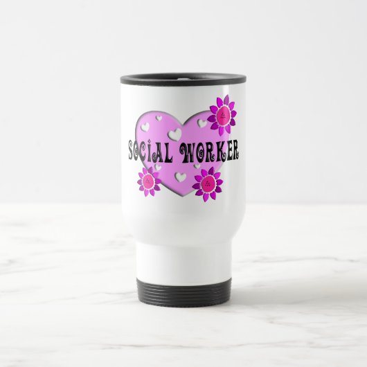 Sozialarbeiter-Reise-Tasse Reisebecher (Mittel)