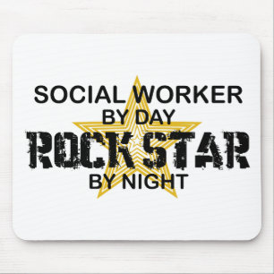 Sozialarbeiter-Rockstar bis zum Nacht Mousepad