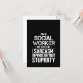 Sozialarbeiter Sarcasm Karte (Vorderseite/Rückseite Beispiel)