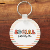 Sozialarbeiter Schlüsselanhänger (Vorderseite)