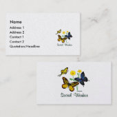 Sozialarbeiter-Schmetterlinge Visitenkarte (Vorne/Hinten)
