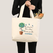 Sozialarbeiter-Schmetterlings-Baum-Taschen-Tasche Jumbo Stoffbeutel (Vorderseite (Produkt))