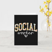 Sozialarbeiter, Schulberater, Sozialarbeiter Karte (Gelbe Blume)