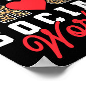 Sozialarbeiter schwarz und stolz Sozialarbeiter Poster (Ecke)