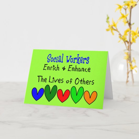 Sozialarbeiter-Spenden Karte (Gelbe Blume)