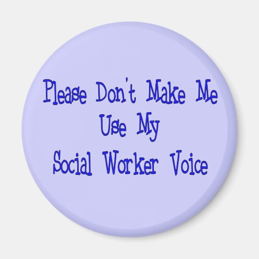 Sozialarbeiter-Spenden Magnet (Vorne)