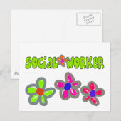 Sozialarbeiter-Spenden Postkarte (Vorne/Hinten)