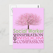 Sozialarbeiter-Spenden Postkarte (Vorne/Hinten)