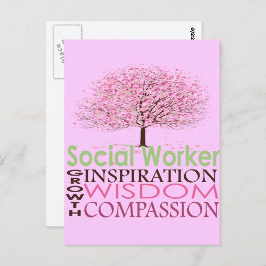 Sozialarbeiter-Spenden Postkarte (Vorne/Hinten)