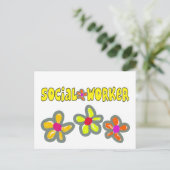 Sozialarbeiter-Spenden Postkarte (Stehend Vorderseite)