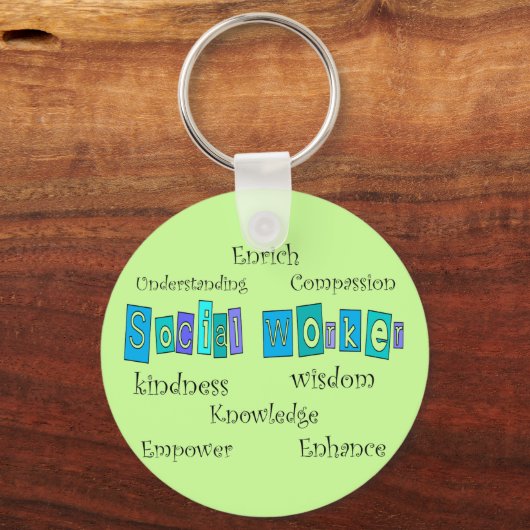 Sozialarbeiter-Spenden Schlüsselanhänger (Vorderseite)