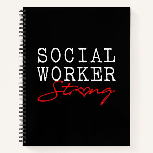 Sozialarbeiter stark notizblock (Vorderseite)