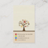 Sozialarbeiter - Stilvolles Naturthema Visitenkarte (Rückseite)