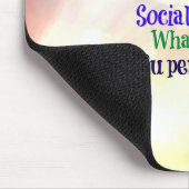 Sozialarbeiter Super Hero Mousepad (Ecke)