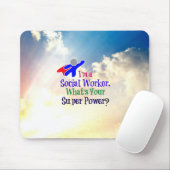 Sozialarbeiter Super Hero Mousepad (Mit Mouse)