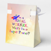 Sozialarbeiter-Superheld Geschenkschachtel (Rückseite)