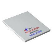 Sozialarbeiter-Superheld Notizblock (angewinkelt)