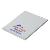 Sozialarbeiter-Superheld Notizblock (Rotiert)