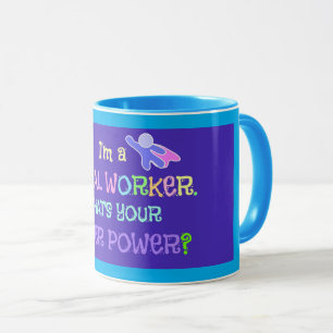 Sozialarbeiter, Superheld, Tasse
