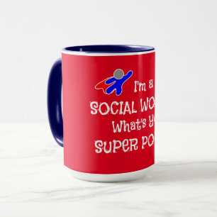 Sozialarbeiter-Superheld Tasse