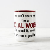 Sozialarbeiter-Tasse Zweifarbige Tasse (Mittel)