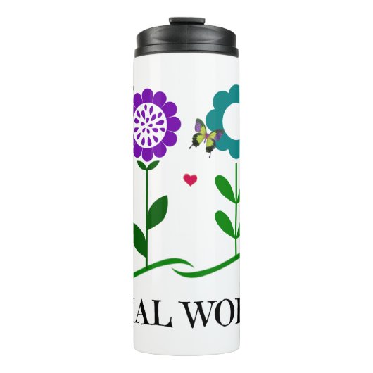 Sozialarbeiter Thermosbecher (Vorderseite)