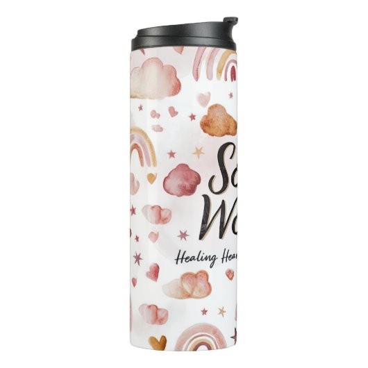 Sozialarbeiter Thermosbecher (Nach links gedreht)