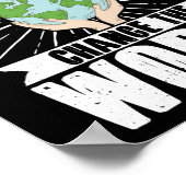 Sozialarbeiter verändern die Welt Poster (Ecke)