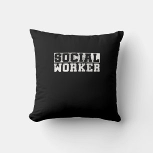 Sozialarbeiter Vintage Lustiger Berufstitel Schulm Kissen